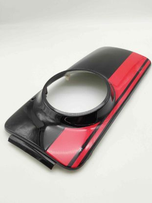 NQi GTs Front panel (Black+Red) 30401066 NIU N1S-GT Font panel (black red) front